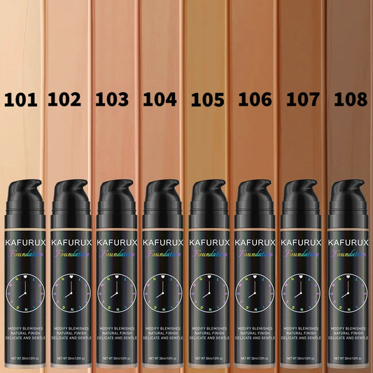 8 colors Liquid Foundation Effective Concealer Waterproof Sweat-resistant Make-Up